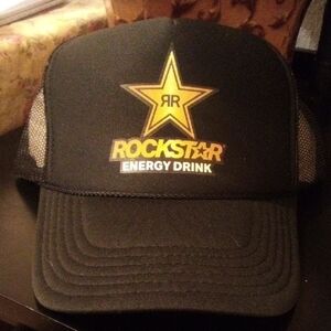 Rockstar Energy Drink Black Trucker Hat